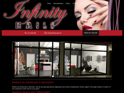 infinitynails.be snapshot