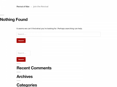revivalofman.org snapshot
