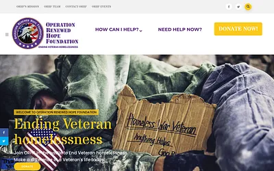 operationrenewedhopefoundation.org snapshot