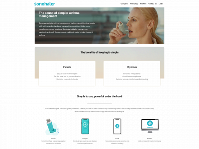 sonohaler.com snapshot