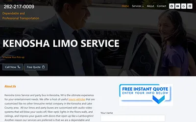 www.limoservicekenosha.com snapshot
