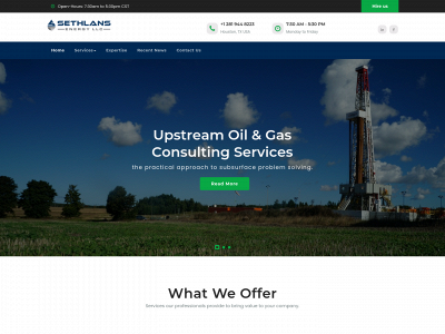 sethlansenergy.com snapshot
