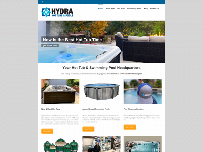 hydrahottubspools.com snapshot