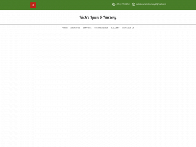 nickslawnandnursery.com snapshot