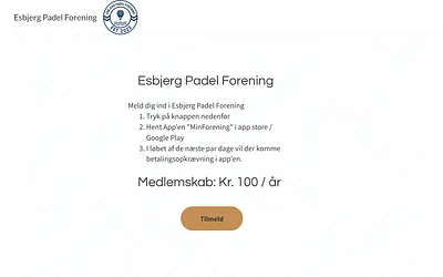 esbjergpadelforening.dk snapshot