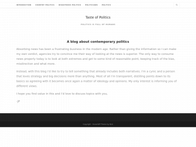 tasteofpolitics.com snapshot