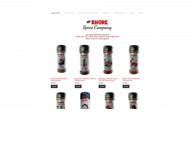 www.shorespices.com snapshot