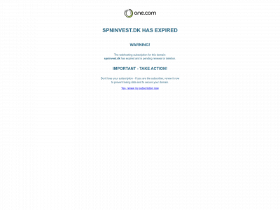 spninvest.dk snapshot