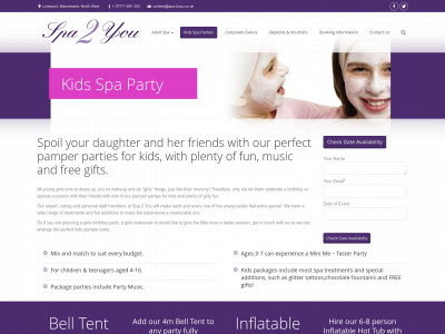pamperpartiesforkids.com snapshot
