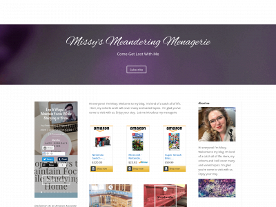 missysmeanderingmenagerie.com snapshot