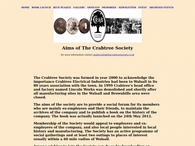 thecrabtreesociety.co.uk snapshot