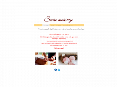 sensemassage.se snapshot