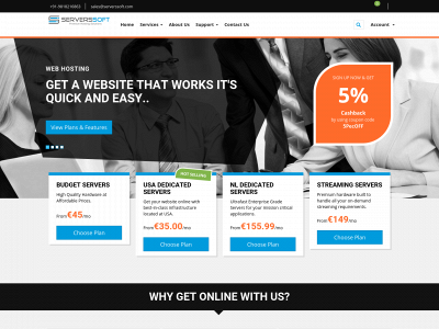 serverssoft.com snapshot