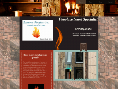 economyfireplace.com snapshot