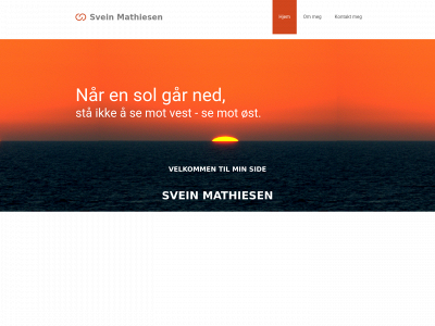 sveinmathiesen.no snapshot