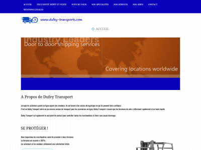 dufey-transports.com snapshot