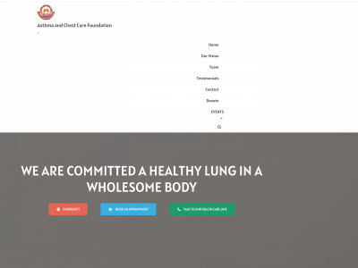 chestcarefoundation.org snapshot