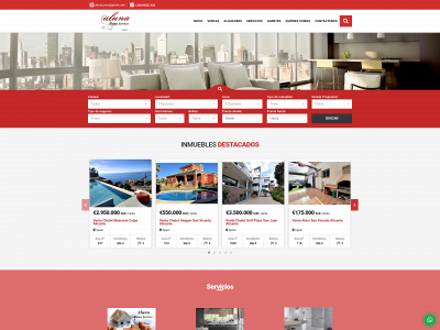 alunahomeservice.es snapshot