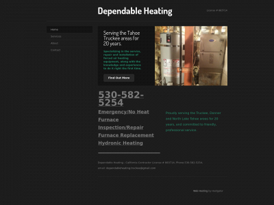 dependableheating-truckee.com snapshot