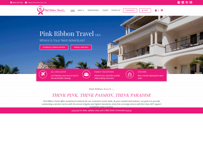 pinkribbontravel.com snapshot
