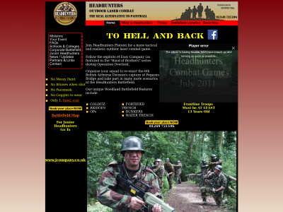 headhunterscombatgames.co.uk snapshot