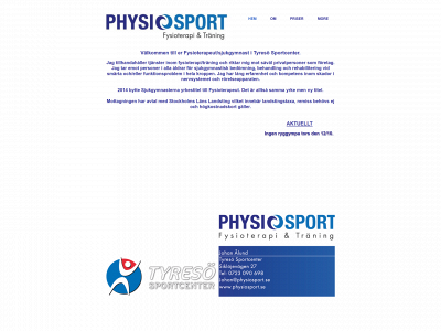 physiosport.se snapshot