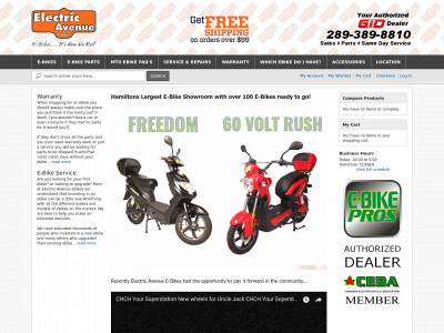 eaebikes.com snapshot
