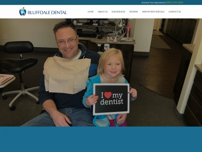 bluffdaledental.com snapshot