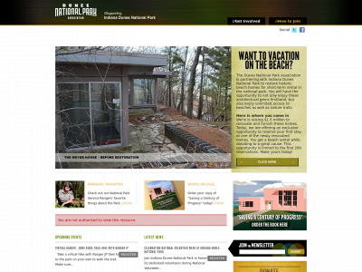 dunesnationalpark.org snapshot