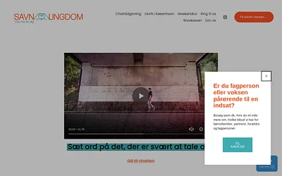 savnungdom.dk snapshot