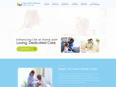heartoflovehomecare.com snapshot