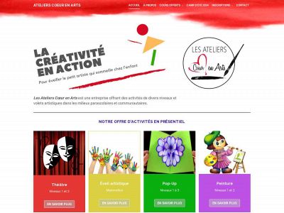 coeurenarts.ca snapshot