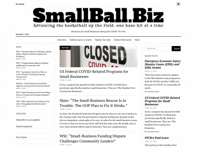 smallball.biz snapshot