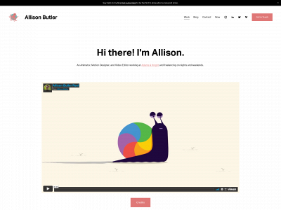 allisonbutler.tv snapshot
