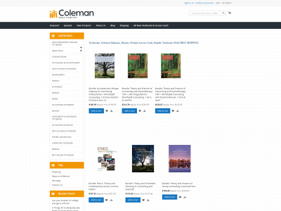 colemanbook.com snapshot