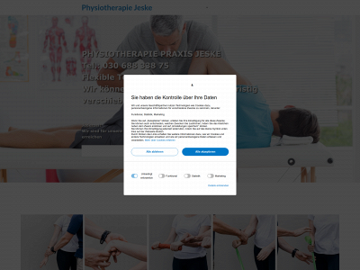 physiotherapiejeske.de snapshot