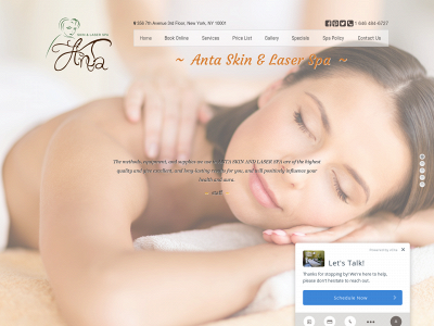 antaskinspa.com snapshot