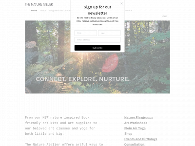 www.the-nature-atelier.com snapshot