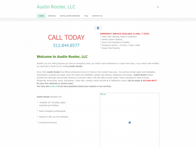 austinrooter.com snapshot