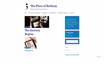 theplaceofbethany.com snapshot