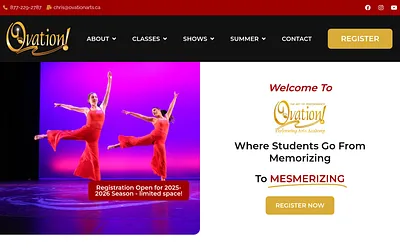 ovationarts.ca snapshot