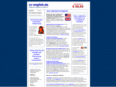 cv-english.de snapshot
