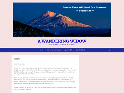 awanderingwidow.com snapshot