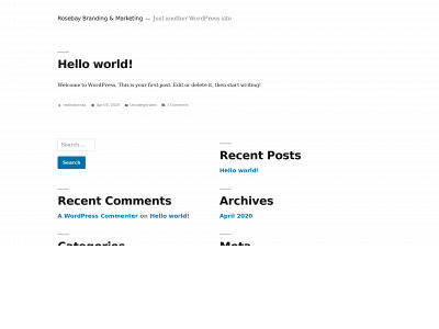 rosebaybranding.com snapshot