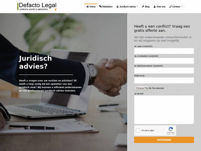defactolegal.nl snapshot