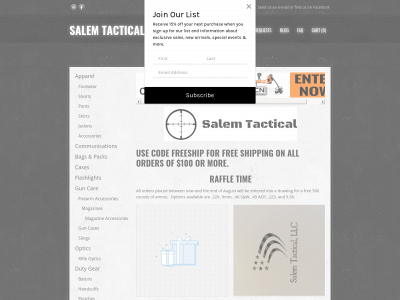 www.salemtactical.com snapshot
