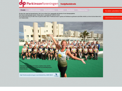parkinsonvest.dk snapshot