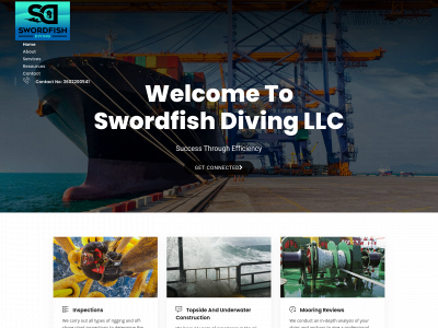 swordfishdiving.com snapshot
