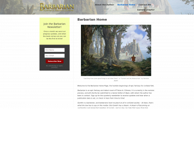 thebarbarianbook.com snapshot