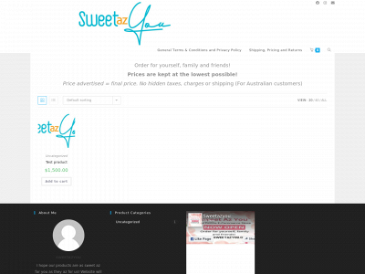 sweetazyou.com snapshot